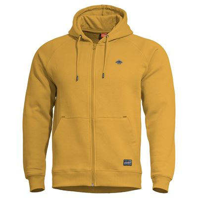 Felpa PHAETON con zip e cappuccio TUSCAN YELOW