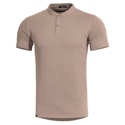 Maglietta ROMEO HENLEY 2.0 maniche corte KHAKI