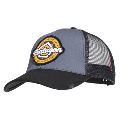 Cappellino con rete logo PENTAGON GRIGIO/NERO