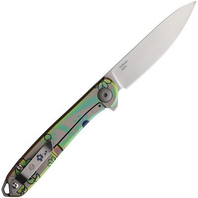 Coltello a serramanico TIDBIT CON MOTIVO FLOREALE  KARB108 3