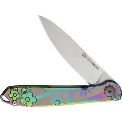 Coltello a serramanico TIDBIT CON MOTIVO FLOREALE  KARB108 6