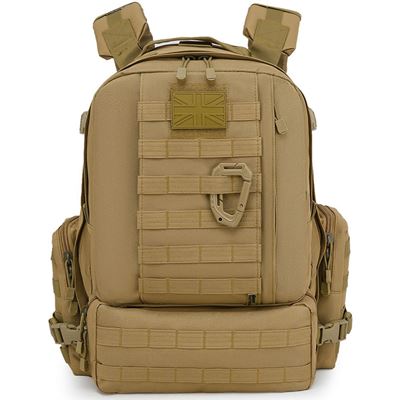 Zaino VIKING Patrol Pack MOLLE 60 litri COYOTE KOMBAT KO-1265-CO 2