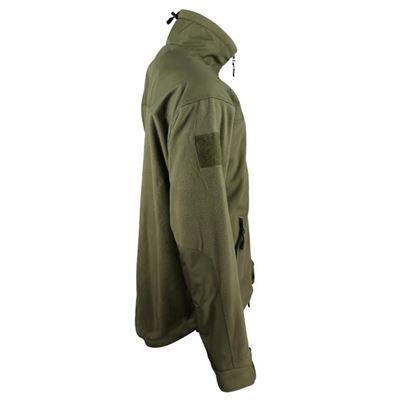 Felpa DEFENDER TACTICAL in pile VERDE KOMBAT KO-1512-OG 4