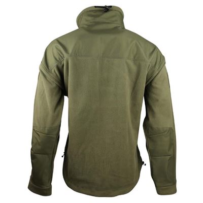 Felpa DEFENDER TACTICAL in pile VERDE KOMBAT KO-1512-OG 2