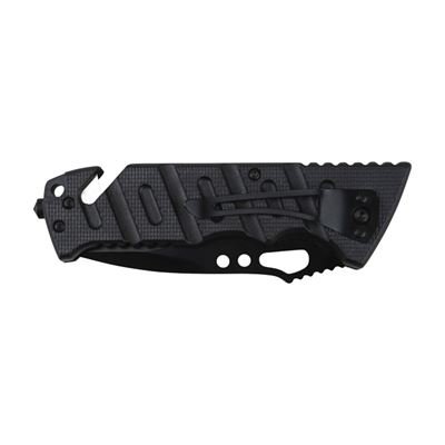 Coltello pieghevole TROOPER con rompighiaccio e taglierina NERO KOMBAT LGSS-E256BK3 3