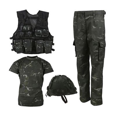 Set tattico per bambini ARMY COMBO BTP BLACK