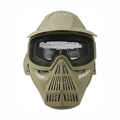Maschera a pieno facciale con griglia COYOTE KOMBAT KO-1939-COY 4