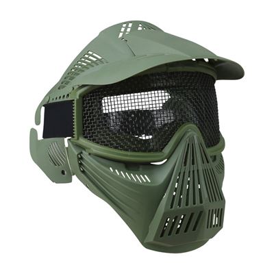 Maschera a pieno facciale con griglia VERDE KOMBAT KO-1939-OD 3