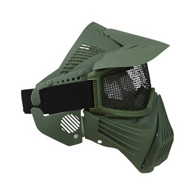 Maschera a pieno facciale con griglia VERDE KOMBAT KO-1939-OD 4