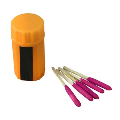 Fiammiferi KOMBAT resistenti all'acqua e al vento + scatola impermeabile