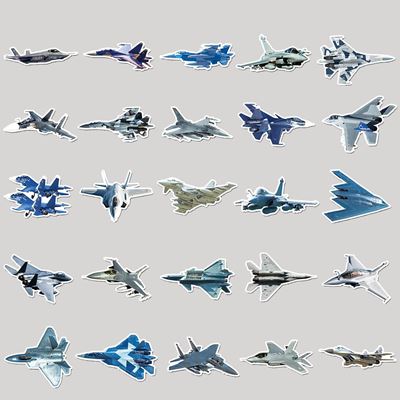 Adesivi AEROMOBILI set da 50 pezzi KOMBAT KO-2302-AIR 2