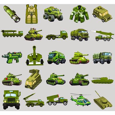 Adesivi ARMY set da 50 pezzi KOMBAT KO-2302-ARMY 2
