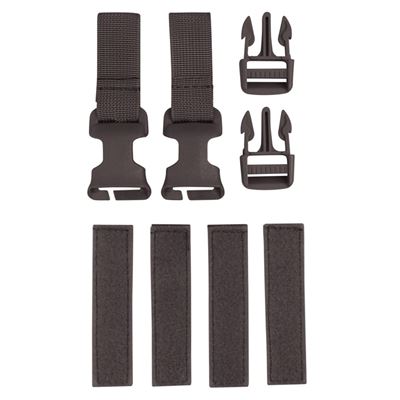 Set Buckle-Tek CONVERSION KIT fibbie e cinghie NERO