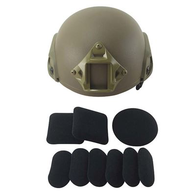 Casco MICH 2000 completo in plastica COYOTE KOMBAT KO-3158-COY 2