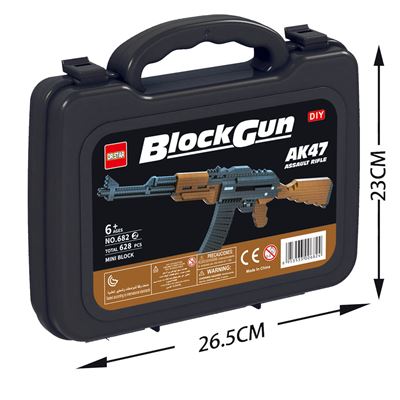 Kit di costruzione del fucile automatico AK47 Mini Block 628 pezzi  KO-6822 2