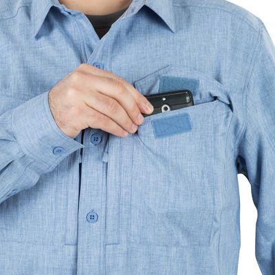 Camicia DEFENDER Mk2 manica lunga BLU CHIARO MELANGE Helikon-Tex® KO-DGM-PO-6520Z 7