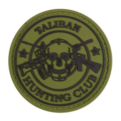 Toppa TALIBAN HUNTING CLUB plastica velcro VERDE