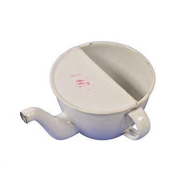 Tazza smaltata per malati