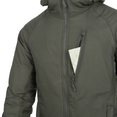 Giacca WOLFHOUND CLIMASHIELD® APEX 67G con cappuccio ALPHA GREEN Helikon-Tex® KU-WLH-NL-36 9