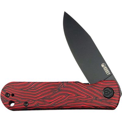 Coltello NEO RED con lama liscia KUBEY KUB371F 4