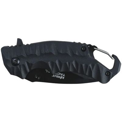 Coltello pieghevole ELITE GATOR con moschettone NERO KOMBAT LGSS-E985 3