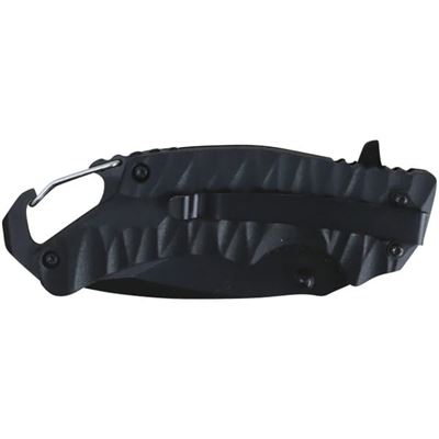 Coltello pieghevole ELITE GATOR con moschettone NERO KOMBAT LGSS-E985 2