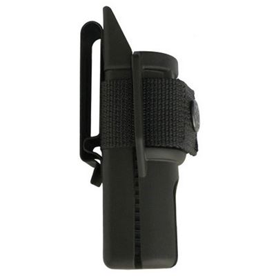 Custodia con clip metallica per torce HELIOS3 e BARACUDA3 in plastica NERA