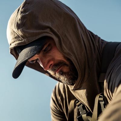 Felpa funzionale LOCHSA MERINO DARK EARTH EBERLESTOCK LHE 2