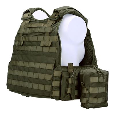 Gilet tattico RANGER con tasche MOLLE, tessuto VERDE 101INC LQ14122-OD 4