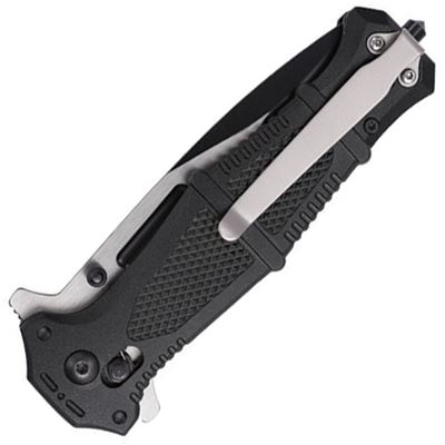 Coltello pieghevole RAPID USMC lama combinata NERO USMC M-3010BK 2
