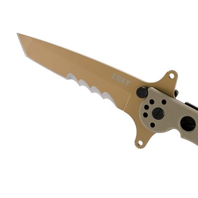 Coltello pieghevole M16 SPECIAL FORCES lama combinata DESERT CRKT M16-13DSFG 5