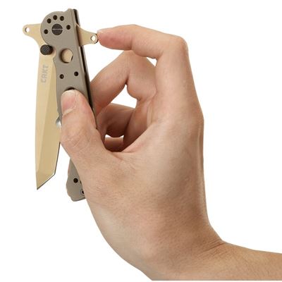 Coltello pieghevole M16 SPECIAL FORCES lama combinata DESERT CRKT M16-13DSFG 7