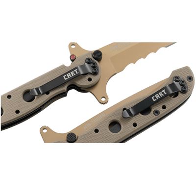 Coltello pieghevole M16 SPECIAL FORCES lama combinata DESERT CRKT M16-13DSFG 9