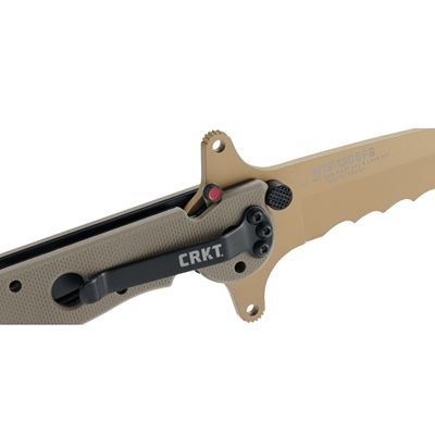 Coltello pieghevole M16 SPECIAL FORCES lama combinata DESERT CRKT M16-13DSFG 10