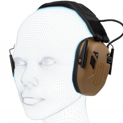Cuffie elettroniche M300T con BlueTooth COYOTE BROWN EARMOR M300T-CB 5
