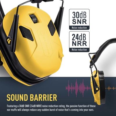 Cuffie elettroniche M300X NERO EARMOR M300X-BK 5