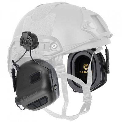Cuffie elettroniche M31H PLUS con montaggio su casco NERO
