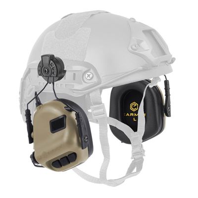 Cuffie elettroniche M31H PLUS con montaggio su casco COYOTE BROWN