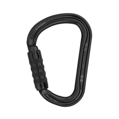 Moschettone WILLIAM con chiusura di sicurezza TRIACT-LOCK NERO