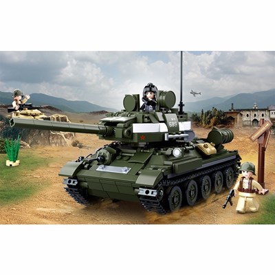 Kit di montaggio CARRO ARMATO SOVIETICO T-34/85 2in1 Sluban M38-B0689 4