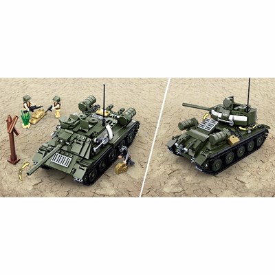 Kit di montaggio CARRO ARMATO SOVIETICO T-34/85 2in1 Sluban M38-B0689 6