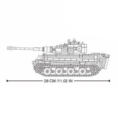 Kit carro armato pesante radiocomandato PANZERKAMPFWAGEN VI TIGER Sluban M38-B0851 3