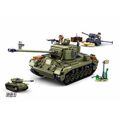 Kit di costruzione CARRO ARMATO MEDIO M26 PERSHING 2in1