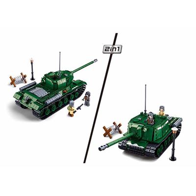 Kit di costruzione CARRO ARMATO PESANTE IS-2 2in1 Sluban M38-B0979 5