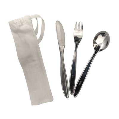 Set di posate in alluminio RETRO MIKOV con confezione