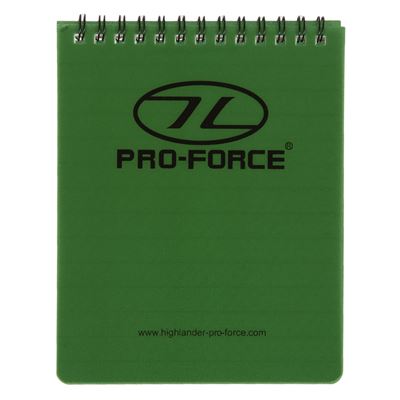 Blocco/quaderno impermeabile a spirale a righe 50 fogli