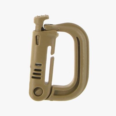 Moschettone GRIMLOCK in plastica TAN SABBIA