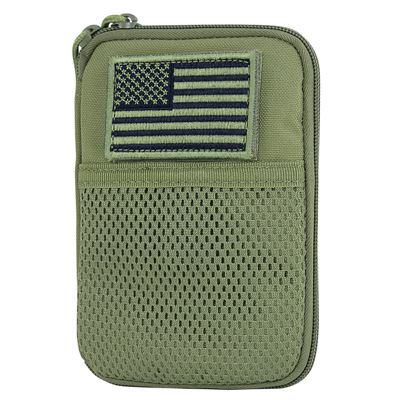 Custodia MOLLE universale con bandiera VERDE