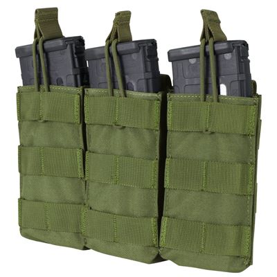 Borsa MOLLE tripla per munizioni. 3xM4 aperta VERDE