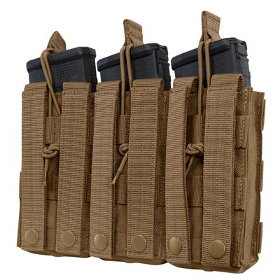 Borsa MOLLE tripla per munizioni. 3xM4 aperta COYOTE CONDOR OUTDOOR MA27-498 2